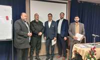 تقدیر مدیریت بیمارستان و مدیر حراست از پرسنل پرتلاش و زحمتکش انتظامات با حضور جناب سرهنگ صادقی فرمانده پاسگاه منطق
